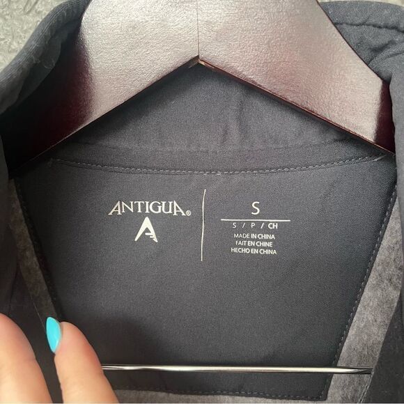 ANTIGUA PURDUE BOILERMAKERS MENS GREY FORTUNE LONG SLEEVE 1/4 ZIP PULLOVER - Picture 9 of 12